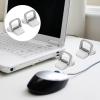 Zerodeko Metal Laptop Stand for Desk 2pcs Portable Computer Riser Cooling Holder Invisible Universal Notebook Holder Silver Mini Heightening Bracket for Office Use view 3