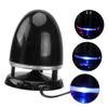 KESYOO Multimedia Mini Speaker with LED Light, USB Anti-Interference Loudspeaker Box, Portable Plug-in Speaker for Laptop and Desktop, Bullet Bass Sound, Black Blue, Dc 5v Compatible view 1