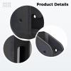 YHOMU 2 Pcs Adjustable Laptop Mount Holder, Wall & Under Desk Adhesive Screw Mount for Tablets, Black view 3