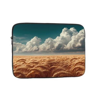 10 Inch Shockproof Laptop Bag, Full Width Harvest Season Print Handbag Suitable For Business And Daily Use