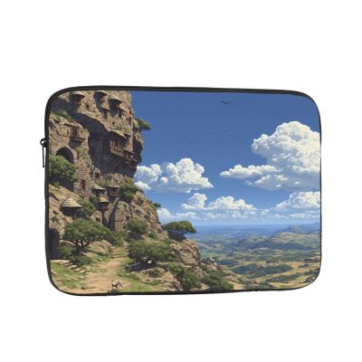 15 Inch Shockproof Laptop Bag, Full Width Clear Sky Print Handbag Suitable For Business And Daily Use