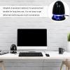 BESPORTBLE Portable Mini Speaker with USB Light and Anti-Interference, Wired Aux Input Loudspeaker for Laptop and Tablet, Black Blue Multimedia Bass Sound System, Compatible with Dc 5v Power view 4