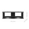 Gatuida -Desk Laptop Rack and Notebook Computer Support for Home Office, Black Carbon Steel Holder for Study Room and Workspace Organization view 2