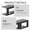 Gatuida -Desk Laptop Rack and Notebook Computer Support for Home Office, Black Carbon Steel Holder for Study Room and Workspace Organization view 4