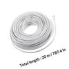 KESYOO 20ft 4-core Rj11 Telephone Extension Cable White Landline Phone Cord for Home and Office Use Compatible with Rj11 6p4c Phones view 2