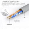KESYOO 20ft 4-core Rj11 Telephone Extension Cable White Landline Phone Cord for Home and Office Use Compatible with Rj11 6p4c Phones view 4