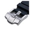 HuanJ Durable Waterproof Comfortable Rubber Silicone WatchStrap Compatible With Ap 15703 Series 28mm Watchbands(Black Silver) view 3