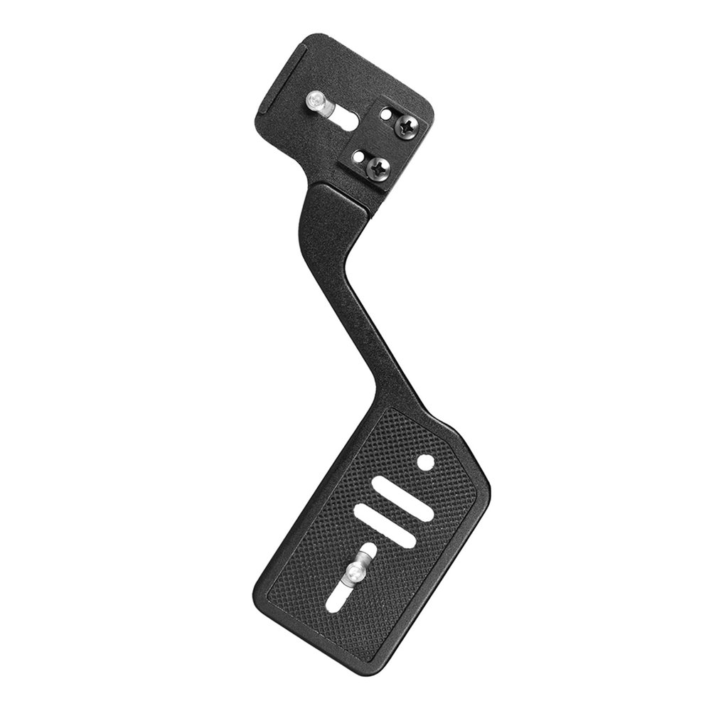 EBTOOLS Camera Flash Bracket, Portable Aluminum Alloy L Shape Mount with 1/4 Inch Screw for DSLR Cameras Flashes Microphones