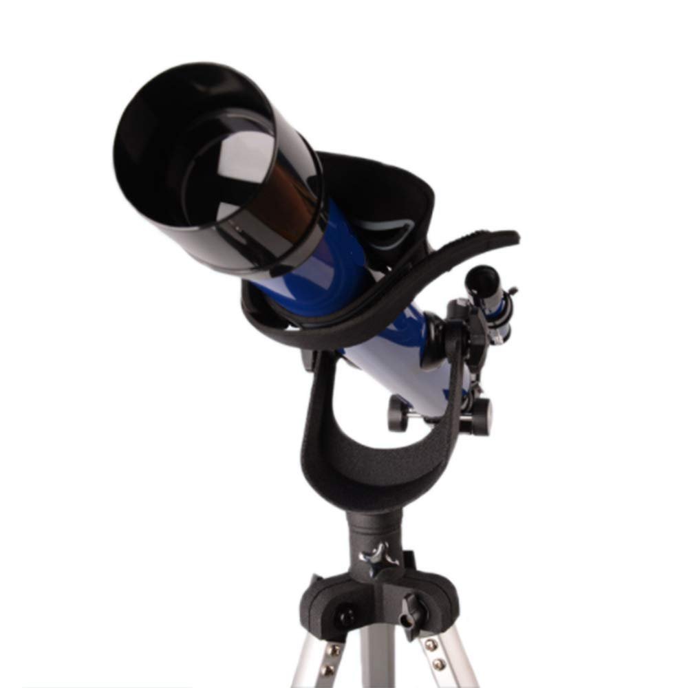 Telescope 70Mm Refraction Astronomical Hd Coated Glass Optical Lens Portable Tripod for Beginners Outdoor Travel Viewing White