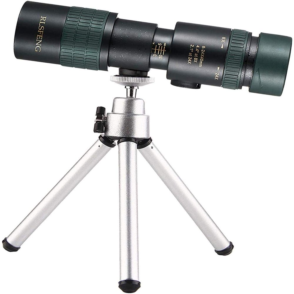 Monocular Telescope Dual Focus Night Vision Watching with The Durable Tripod Portable Outdoor HD Single Telescope with Tripod Travel Campi