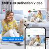 Fabater Indoor Security Camera, 4K 3MP 2.4GHz 5GHz Dual Band AI Motion Detection WiFi Indoor Security Camera for Home Office view 2