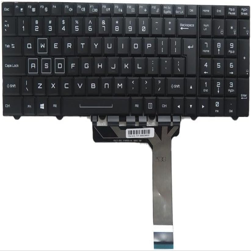 100% New Laptop Compatible Backlit Keyboard for Eluktronics P775TM1-G P77DM3-G English US Black Frame New