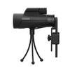10x42 Monocular Telescope High Power Portable Monocular Telescope Compact with Night Vision BAK4 Prism FMC Lens Monocular with Smartphone Adapter and Tripod for Outdoor Bird Watching view 4