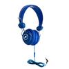HamiltonBuhl Favoritz 50-Pack Blue TRRS Headsets  Mid-Size On-Ear, in-Line Mic, Leatherette Cushions, Adjustable Headband, 5 ft Chew-Resistant Dura-Cord, 3.5mm Plug  Classroom Use view 2