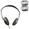 HamiltonBuhl PER/100 Personal Economical Headphones 10Pack  OnEar Foam Cushions, 3.5mm Plug, Lightweight Classroom Headphones for Tablets, Computers & Mobile Devices view 1