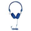 HamiltonBuhl Favoritz 10-Pack Blue TRRS Headsets  Mid-Size On-Ear, in-Line Mic, Leatherette Cushions, Adjustable Headband, 5 ft Chew-Resistant Dura-Cord, 3.5mm Plug  Classroom Use view 3