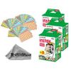 Fujifilm Instax Mini Instant Film (60 Sheets) + 60 Sticker Frames + TSC Microfiber Cleaning Cloth  for Mini 8, 9, 11, 12, 50s, 25, 7s, 90 Cameras & Mini Link view 1