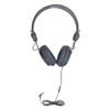HamiltonBuhl Favoritz 10-Pack Gray TRRS Headsets  Mid-Size On-Ear, in-Line Mic, Leatherette Cushions, Adjustable Headband, 5 ft Chew-Resistant Dura-Cord, 3.5mm Plug  Classroom Use view 4