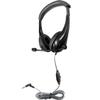 HamiltonBuhl Motiv8 MidSized Multimedia Headset  inLine Volume Control, Steel Gooseneck Microphone, 3.5mm SlimBarrel Plug, Leatherette Cushions, DuraCord  Black Classroom Headset (25 Pack) view 3