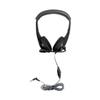 HamiltonBuhl Motiv8 MidSized Multimedia Headset  inLine Volume Control, Steel Gooseneck Microphone, 3.5mm SlimBarrel Plug, Leatherette Cushions, DuraCord  Black Classroom Headset (25 Pack) view 4