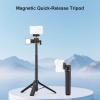 Yunseity Magnetized Fast Release Handheld Tripod, Extendable from 20cm to 54cm with 360 Ball Head and Cold Shoe Adapter, for Action 6 Nano Cameras Vlogging Live Streaming view 2