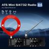 ATS MINI V4 Pocket Radio SI4732 DSP Mini Radio Receiver with ESP32-S3, All Band AM/FM/LSB/USB, 1.9" IPS Color Display, Hi-Z Amplifier & 1W Speaker for Travel and Radio Enthusiasts view 2