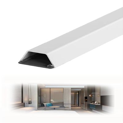 Cables Trunking Self Adhesive for Computer Air Conditioner Cables Aluminum Alloy Cable Hider(Mlik,0.8x59.1 in)