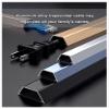 Cables Trunking Self Adhesive for Computer Air Conditioner Cables Aluminum Alloy Cable Hider(Mlik,0.8x59.1 in) view 3
