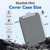 Silicone Starlink Mini Cover Case - Premium Silicone Protective Case for Starlink Mini Satellite Antenna, Portable Wavy Edge Design Perfect for RV/Camping (Gray) view 3