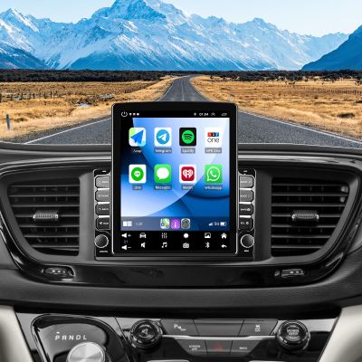 4+64G 9.7" Android 15 Double Din Car Stereo Radio for Chrysler Pacifica 2017 2018 2019 Wireless CarPlay & Android Auto Bluetooth Touchscreen Head Unit,GPS Navigation Mirrorlink Backup Camera FM SWC