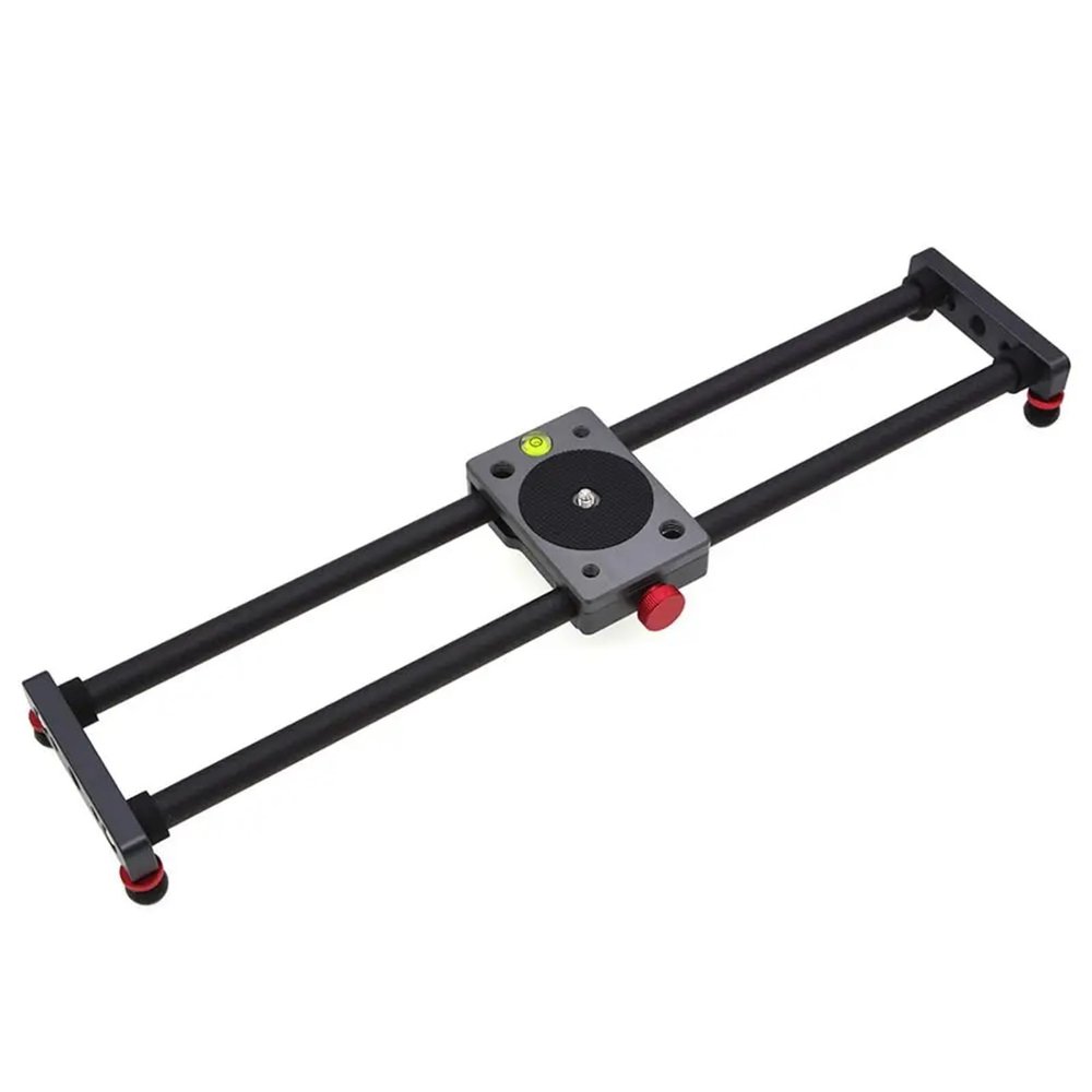 40CM Adjustable Carbon Fiber DSLR Camera Slider Shooting Stabilizer Rail for Canon for Sony Video Photography Track Slider Excellent(Grey)