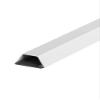 Aluminum Alloy Cable Hider Raceway Wire Cable Trunking Self Adhesive with Base(Mlik,3x135cm) view 1