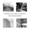 Aluminum Alloy Cable Hider Raceway Wire Cable Trunking Self Adhesive with Base(Mlik,3x135cm) view 2