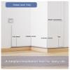 Aluminum Alloy Cable Hider Raceway Wire Cable Trunking Self Adhesive with Base(Mlik,3x135cm) view 3