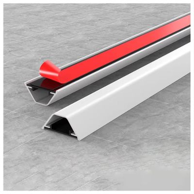Aluminum Alloy Cord Cover Cable Trunking Stainless Steel Wire Tidy Cover for Home and Office(Mlik,W-2cm)