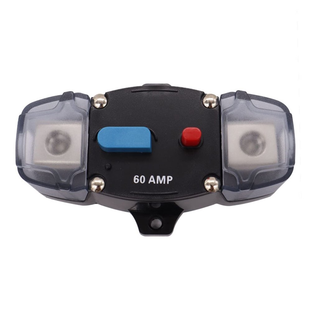 12-48V Circuit Breaker 50-300A Stereo Audio Car Fuse Holder AGU Style Amplifier Refit 4GA Cable(100a)