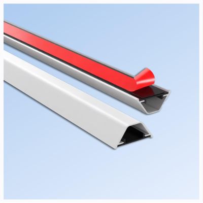 Aluminum Alloy Cable Trunking Self Adhesive Cable Hider Trunking Raceway Wire Long Service Life(Mlik,3cmx150cm)