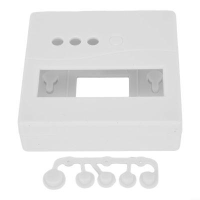 LCD1602 Display Tester Enclosure for DIY Electronics Project Box, White Plastic Meter Validator Case with 86 Buttons, Nixie Tube Display Holder and 1602 LCD Mounting