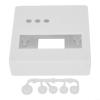 LCD1602 Display Tester Enclosure for DIY Electronics Project Box, White Plastic Meter Validator Case with 86 Buttons, Nixie Tube Display Holder and 1602 LCD Mounting view 1
