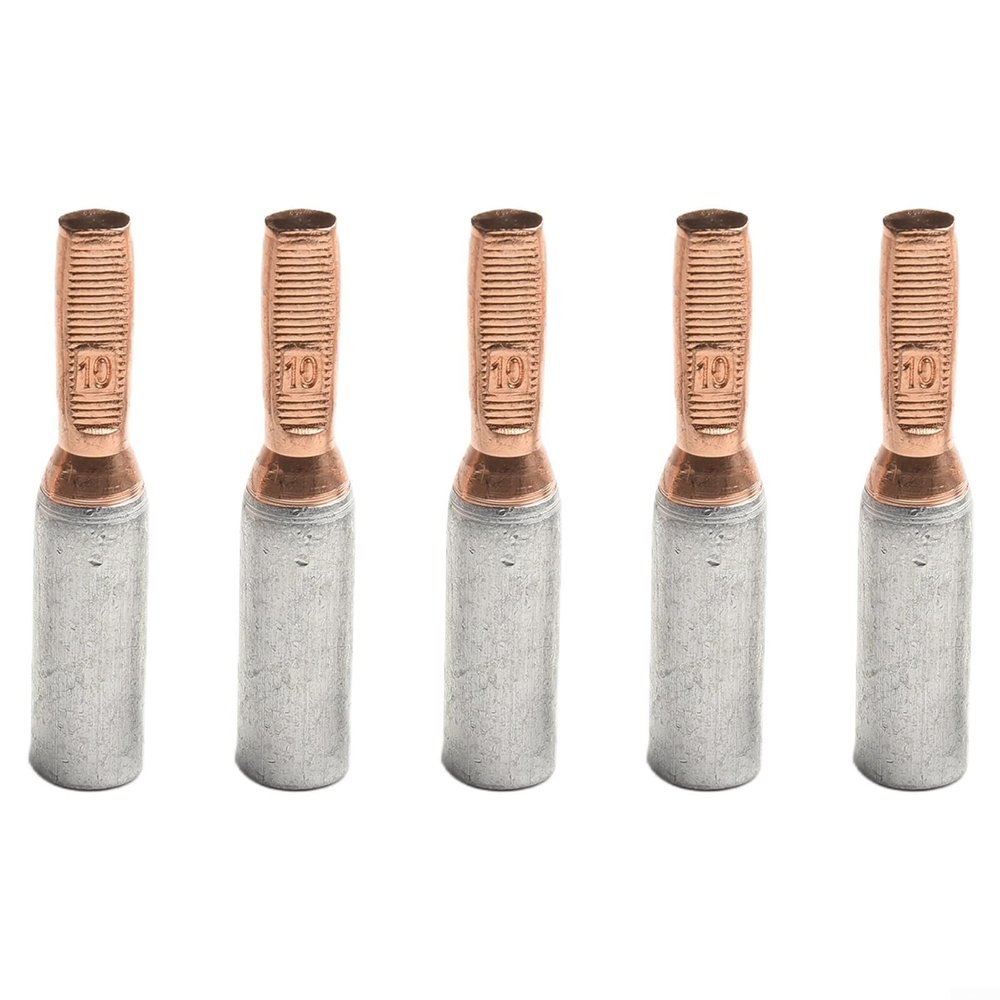 Aluminum Copper Electrical Terminal GTLA Cable Connector 10-35mm2, Wire Terminal Connector Set for Bare Cable Electrical Connection, 10 Pack(GTLA-10)