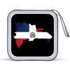 Dominican Republic Map Flag CD Case DVD Holders Wallet Hard Plastic Storage Binder 40 Capacity view 1