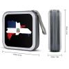 Dominican Republic Map Flag CD Case DVD Holders Wallet Hard Plastic Storage Binder 40 Capacity view 2