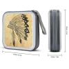 Native American Headdress CD Case DVD Holders Wallet Hard Plastic Storage Binder 40 Capacity view 2