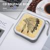 Native American Headdress CD Case DVD Holders Wallet Hard Plastic Storage Binder 40 Capacity view 4