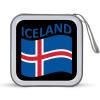 Flag of Iceland CD Case DVD Holders Wallet Hard Plastic Storage Binder 40 Capacity view 1