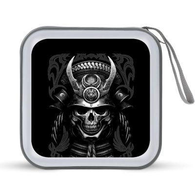 Samurai Skull CD Case DVD Holders Wallet Hard Plastic Storage Binder 40 Capacity