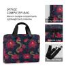 Laptop Sleeve Case 15-16 Inch Stylish Computer Case Animal Cobra Water Lily Red and Gold Computer Sleeve with Zipper for Men Women view 4