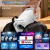 Mini Projector with WiFi and Bluetooth, Built-in App Smart Portable Projector 4K Support, Auto Keystone 180 Rotatable, Android 13 OS, Compatible with Smartphone/Laptop/TV Stick/HDMI/USB view 2