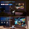 Mini Projector with WiFi and Bluetooth, Built-in App Smart Portable Projector 4K Support, Auto Keystone 180 Rotatable, Android 13 OS, Compatible with Smartphone/Laptop/TV Stick/HDMI/USB view 3
