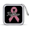 Breast Cancer Ribbon Fighter CD Case DVD Holders Wallet Hard Plastic Storage Binder 40 Capacity view 1